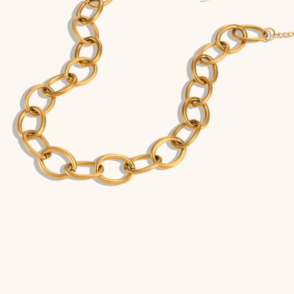 18K Gold Plated Necklace, Vintage Style Necklace, Bohemian Necklace - Picture 3 of 6